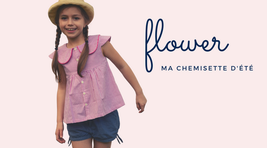 patron couture chemise fillette 2 - 12 ans flower lou and me couture