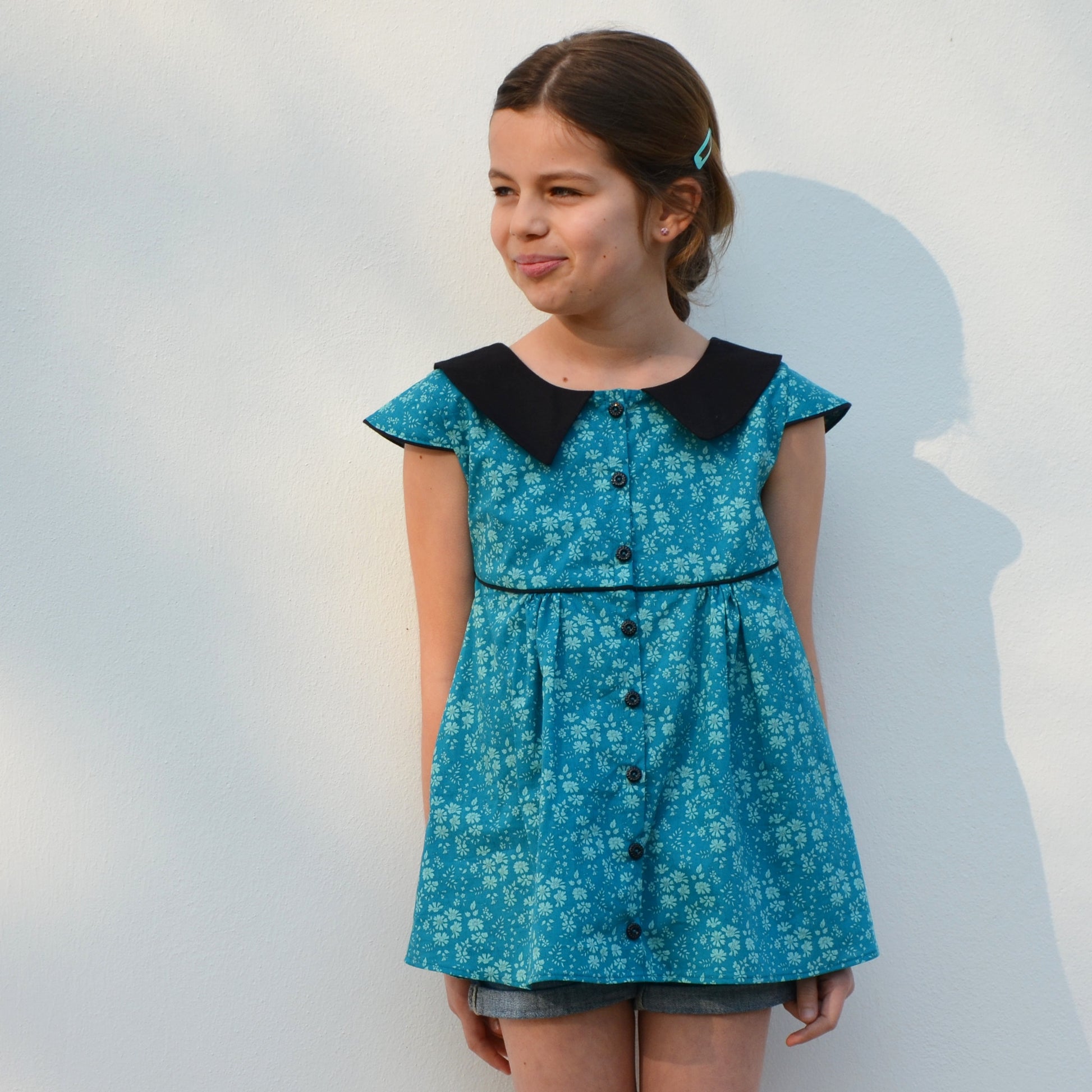 patron couture chemise col chemise 2 au 12 ans fille lou and me